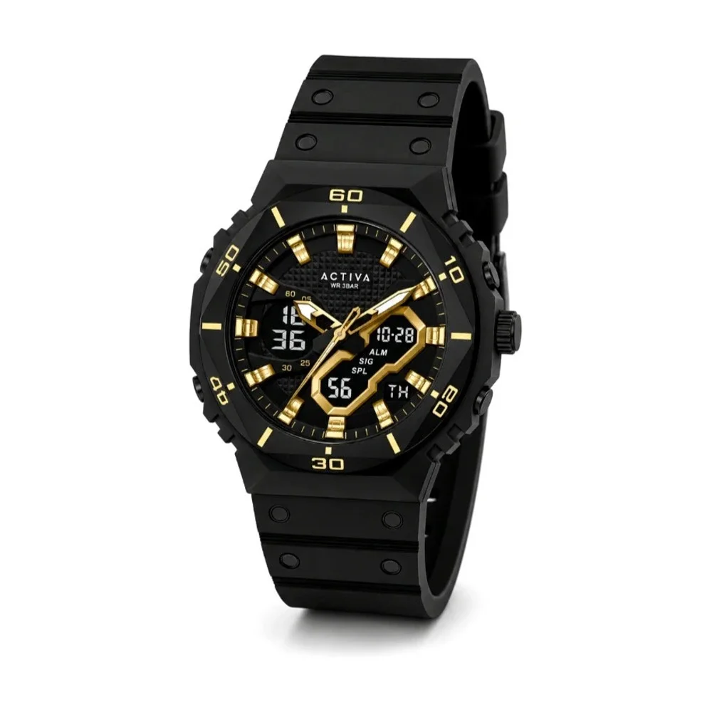 Invicta Activa Exon X Men's Black Analog Digital Watch 48mm New